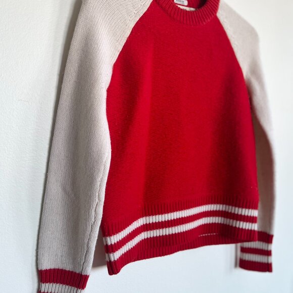 "Rag & bone" red & white sweater / 10% merino wool / Size XS - Picture 2 of 8